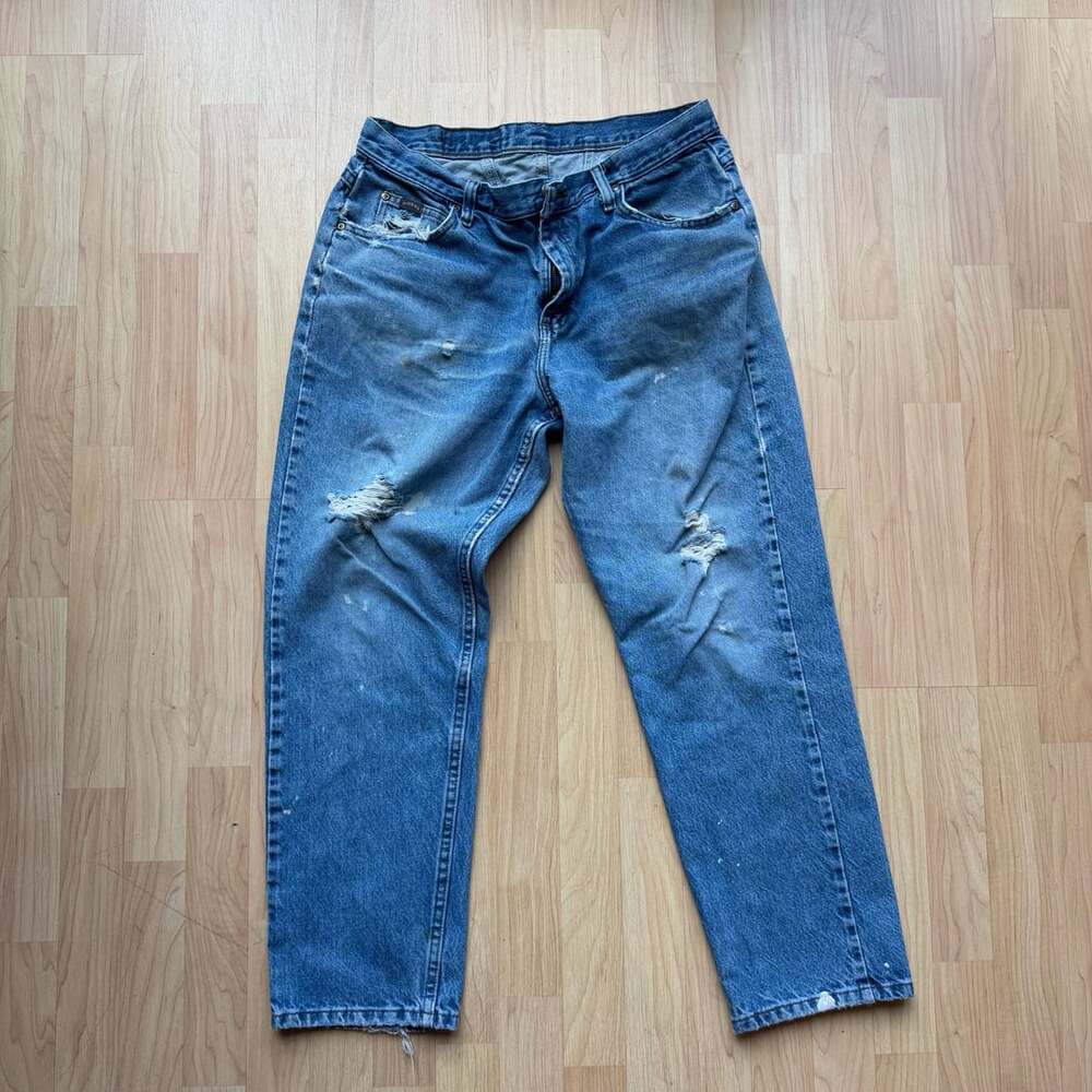 Riders by Lee Distressed Denim Jeans Womens Size 14P